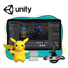 Мир игр на Unity 2D на популярном движке + AI-помощники - КИБЕРшкола программирования для детей, компьютерные курсы для школьников, начинающих и подростков - KIBERone г. Железногорск