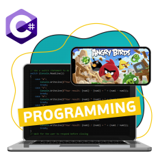 Программирование на C#. Удивительный мир 2D-игр - КИБЕРшкола программирования для детей, компьютерные курсы для школьников, начинающих и подростков - KIBERone г. Железногорск