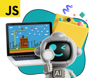 Язык программирования JavaScript + AI. Проектное обучение + геймификация + AI-помощники - КИБЕРшкола программирования для детей, компьютерные курсы для школьников, начинающих и подростков - KIBERone г. Железногорск